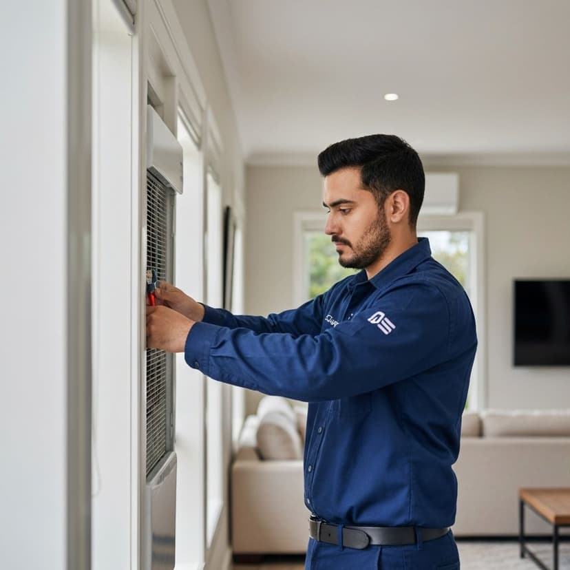 Metic Water installer working