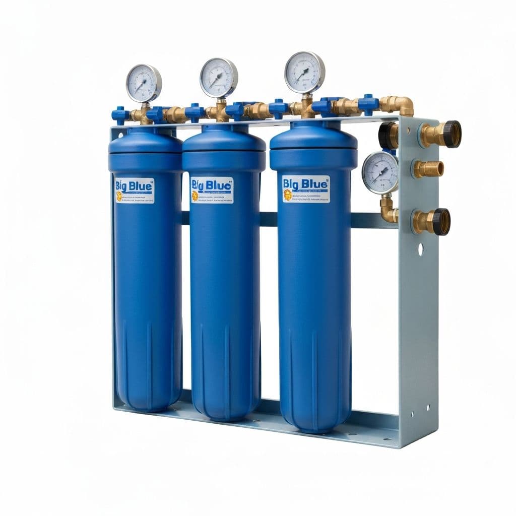 10 inch Big Blue Triple Water Filter Housing